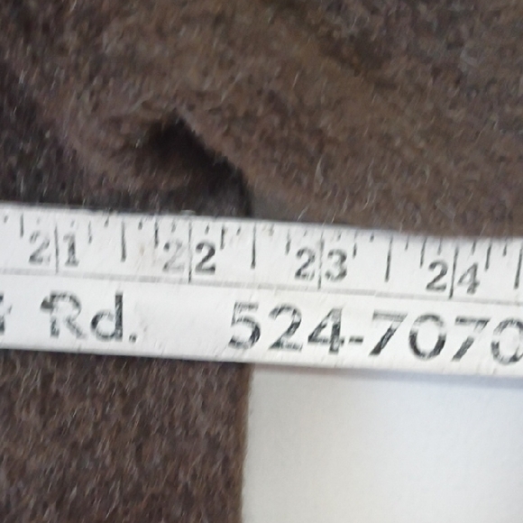 Vintage J. Jill Reversible Brown And Gray Charcoal Wool Trench Coat Medium - Picture 8 of 11